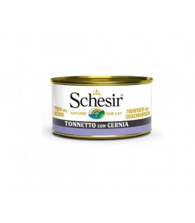 Schesir gatto gelatina tonnetto con cernia 85 gr