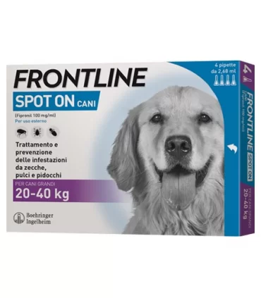 Frontline spot on cani grandi 4 pipette 2,68 ml 20-40 kg