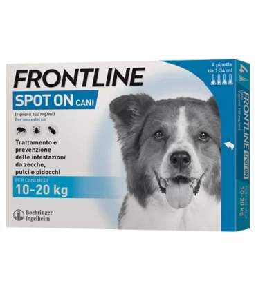 Frontline spot on cani medi 4 pipette 1,34 ml 10-20 kg
