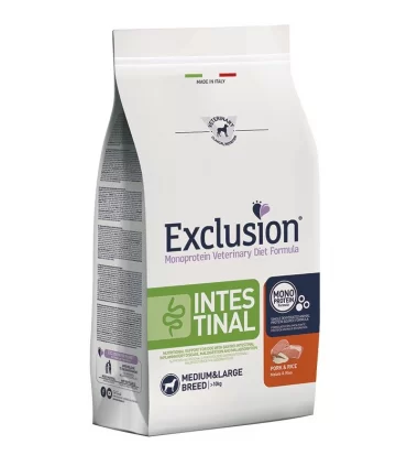 Exclusion diet formula intestinal maiale e riso medium large 2 kg