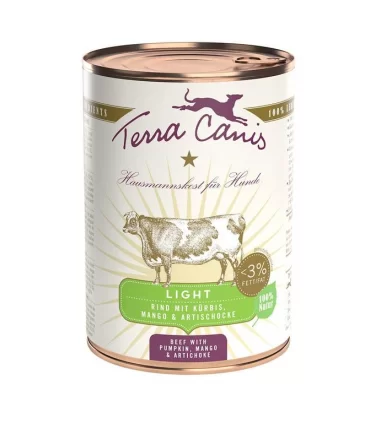 Terra canis light manzo con zucca, mango e carciofo 400 gr