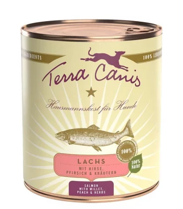 Terra canis classic salmone con miglio, pesca e erbe aromatiche 800 gr