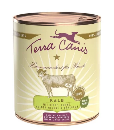 Terra canis classic vitello con miglio, cetriolo, melone giallo e aglio orsino 800 gr