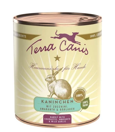 Terra canis classic coniglio con zucchine, amaranto e aglio orsino 800 gr