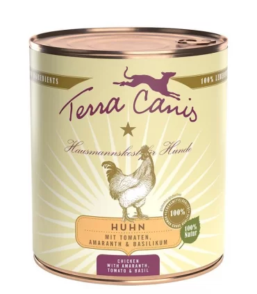 Terra canis classic pollo con amaranto, pomodori e basilico 800 gr