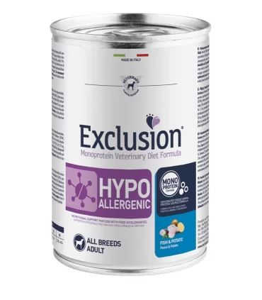 Exclusion diet formula hypoallergenic pesce e patate 400 gr