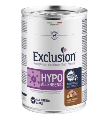 Exclusion diet formula hypoallergenic coniglio e patate 400 gr