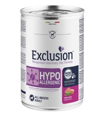 Exclusion diet formula hypoallergenic maiale e piselli 400 gr