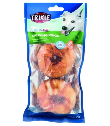 Trixie denta fun 2 x chewing rings pollo 110 gr