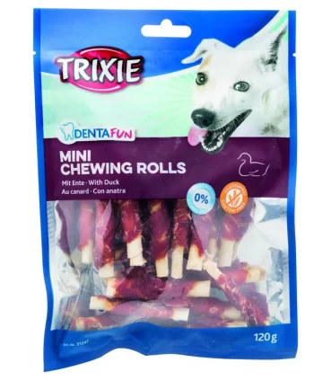 Trixie denta fun mini chewing rolls anatra 120 gr