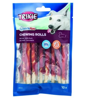 Trixie denta fun 10 x chewing rolls anatra 80 gr