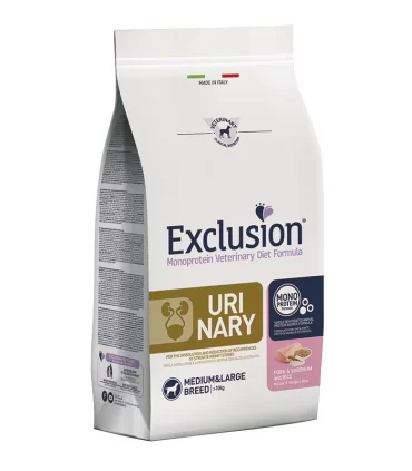 Exclusion diet formula urinary maiale e riso medium large 2 kg