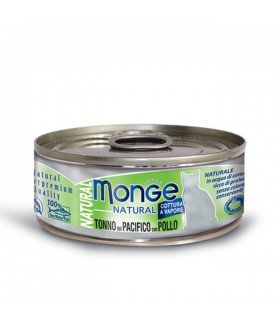 Monge gatto natural tonno del pacifico con pollo 80 gr