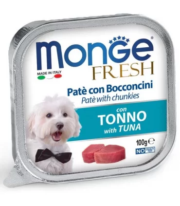 Monge cane fresh pate e bocconcini con tonno 100 gr