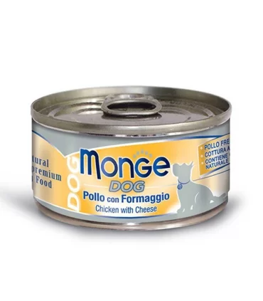 Monge cane natural pollo con formaggio 95 gr