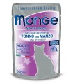 Monge gatto adult tonno con manzo bustina 80 gr