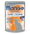 Monge gatto adult tonno con salmone bustina 80 gr
