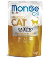 Monge gatto grill sterilised bocconcini ricco in galletto busta 85 gr