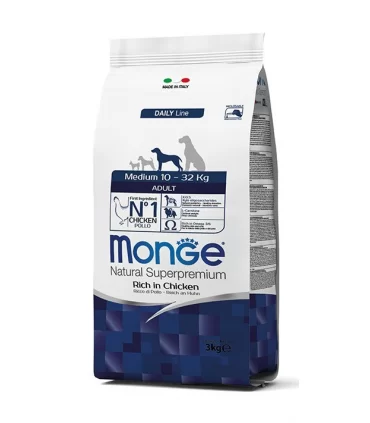 Monge cane adult medium pollo 3 kg