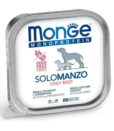 Monge cane monoprotein solo manzo 150 gr
