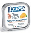 Monge cane monoprotein fruit tacchino con agrumi 150 gr