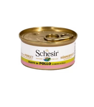 Schesir gatto filetti di pollo in brodo di pollo 70 gr