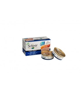 Schesir gatto tonno con spigola multipack 6 x 50 gr