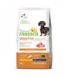 Natural trainer Sensitive cane No Gluten Mini Adult Maiale 2 kg