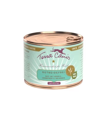 Terra canis grain free anatra con zucca, fragola e sambuco 200 gr