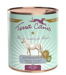 Terra canis grain free cavallo con rapa gialla, finocchio e salvia 800 gr