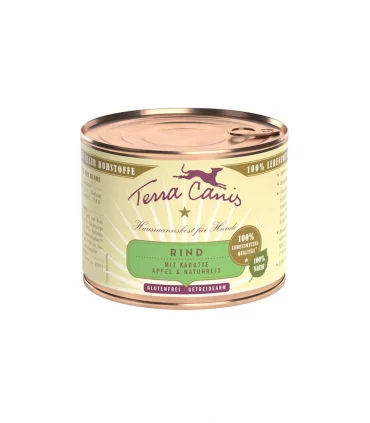 Terra canis classic manzo con carote, mela e riso integrale 200 gr