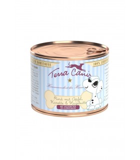 Terra canis puppy manzo con mela, carote e rosa canina 200 gr