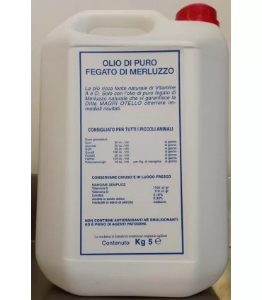 Olio di fegato di merluzzo 5 kg