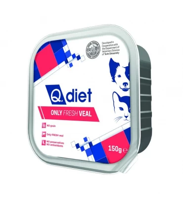 Q.diet only fresh veal 150 gr