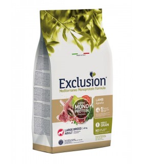 Exclusion mediterraneo adult large breed agnello 12 kg