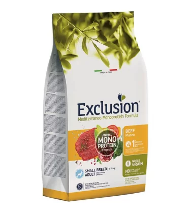 Exclusion mediterraneo adult small breed manzo 2 kg