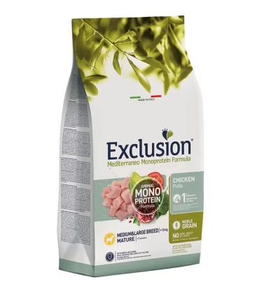 Exclusion mediterraneo mature medium & large breed pollo 3 kg