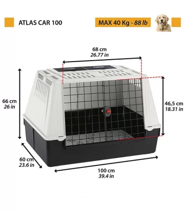 Ferplast Atlas car 100 grigio trasportino