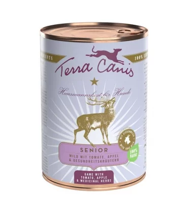 Terra canis senior selvaggina con pomodoro, mela e erbe officinali 400 gr