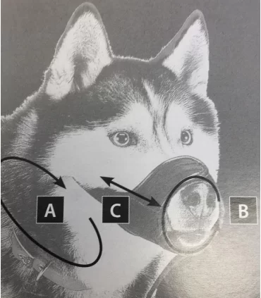 Ferplast muzzle net museruola nera extra extra large