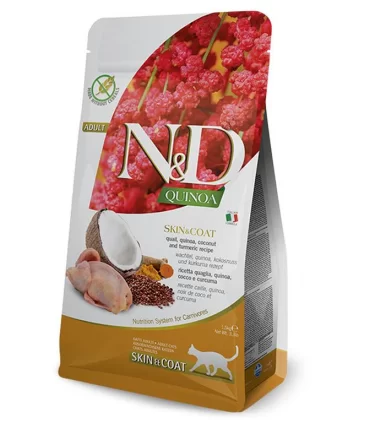 Farmina n&d quinoa gatto skin&coat quaglia 5 kg