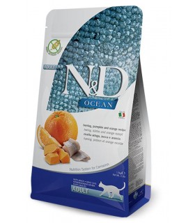 Farmina n&d ocean gatto aringa zucca e arancia 1,5 kg