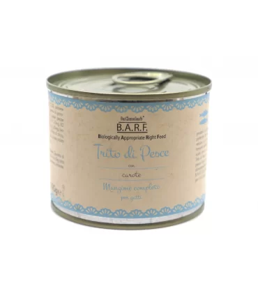 Dr.Clauder's Barf menu completo gatto Trito di pesce con carote 190 gr