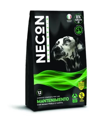 Necon zero grain cane mantenimento con maiale piselli e favetta 12 kg