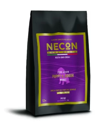 Necon zero grain puppy & junior con maiale 3 kg