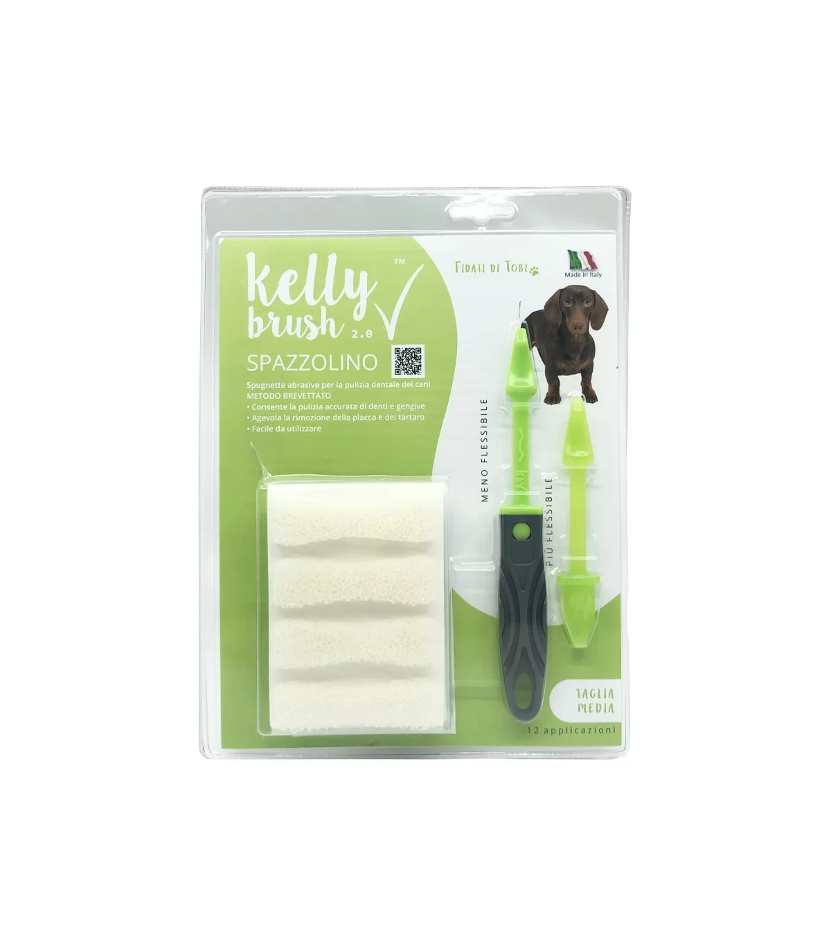 Kelly Brush kit spazzolino taglia media 12 applicazioni
