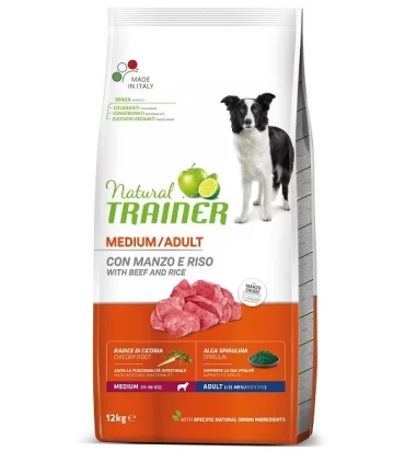 Natural trainer cane Adult Medium con Manzo 12 kg