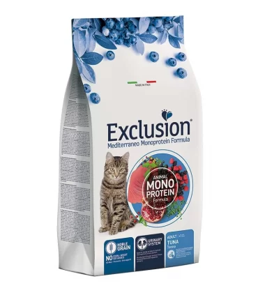 Exclusion mediterraneo gatto adult tonno 1,5 kg