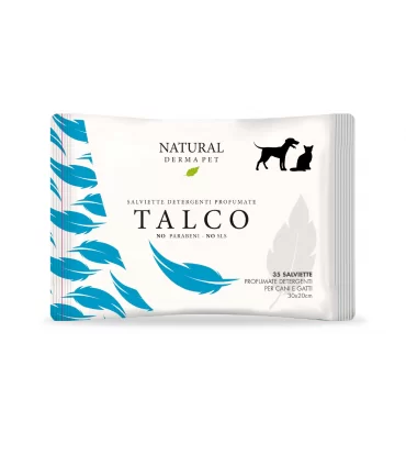 Natural derma pet salviette talco 35 pz