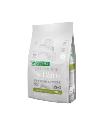 Nature's Protection Superior Care cane junior white dogs small pesce bianco 1,5 kg